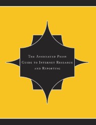 The Associated Press Guide To Internet Research And Reporting