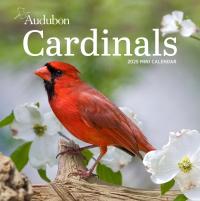 Audubon Cardinals Mini Wall Calendar 2025