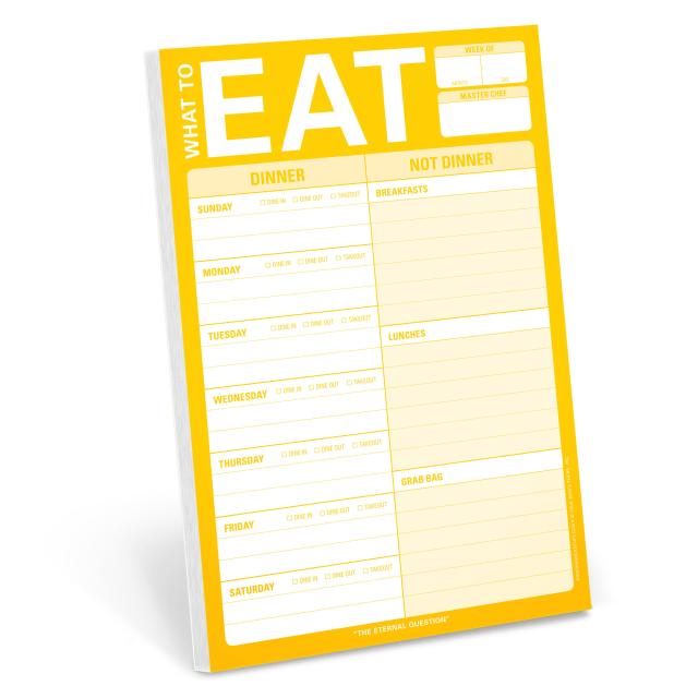What to Eat Pad with Magnet (Yellow)