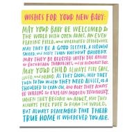 Wishes For Your New Baby Card