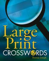 Large Print Crosswords #2